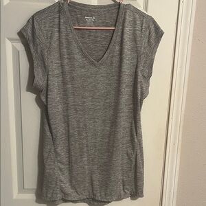 Reebok Heather Gray Women's V-Neck Tee